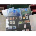 Two Albums and Year Packs of Mint Faroe Island Stamps, From 1975 to 2004, included year packs from