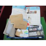 A Carton of GB and World Stamps, in two albums and envelopes, GB from QV to QEII mint and used