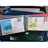 Three Cover Albums of Flown Covers Many Signed, including Signatories The Red Arrows Squadron, Group