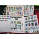 Five Albums of G.B, Commonwealth and World Stamps, mint and used. Includes G.B Queen Victoria to