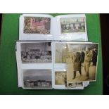 Two Albums of Over Two Hundred Picture Postcards and Photographs, to include early to mid XX Century