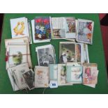 A Collection of Over One Hundred and Thirty Five Picture Postcards, of Comic, Animal, Floral, etc,