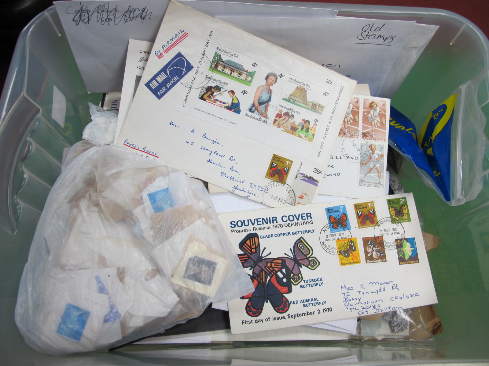 An Accumulation of World Stamps, mainly used and mint on album leaves and in packets, plus a small