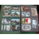 Two Albums of Over Two Hundred Thirty Picture Postcards, the first album containing mainly early