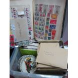 An Accumulation of Stamps, Mint and Used from GB, Commonwealth and World, in albums, a box file