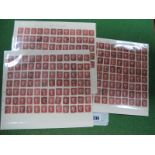 A Reconstruction of 1858 GB Penny Red Plate 93 Complete. 240 stamps in Good to Fine Used condition.