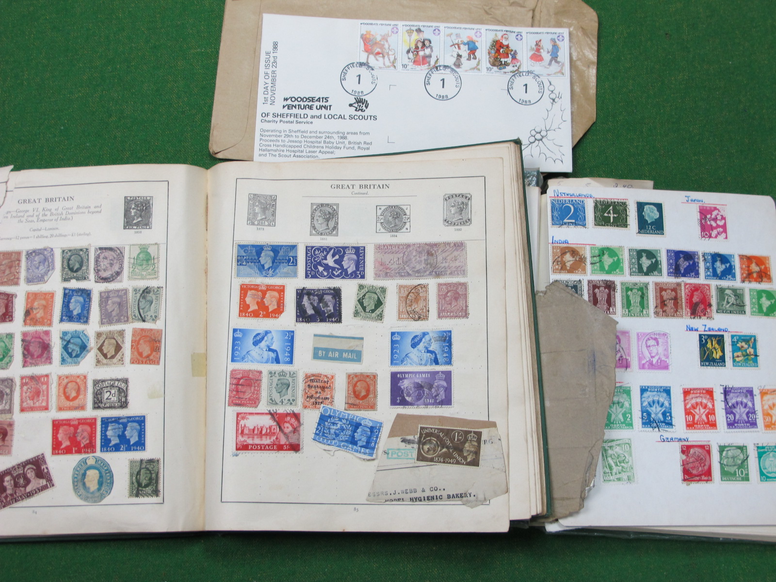 Two Junior Albums, containing a range of GB, Commonwealth and World Stamps, mainly used.