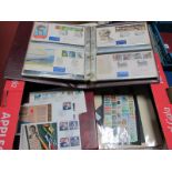 A Carton of Australia Mint Stamps, in a large stock book and two large FDC albums with covers from