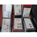 Two Hundred GB FDC's, Mainly 1980's and 90's, in five cover albums, includes Commemoratives,