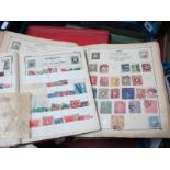 Five Albums of World Stamps, used and mint including some G.B and Commonwealth, hundreds to sort.