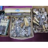 A Mixed Lot of Assorted Plated Cutlery, including boxed sets, etc.