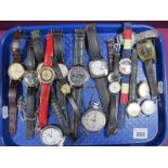 Pocketwatches and Assorted Ladies and Gent's Wristwatches, (damages):- One Tray