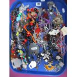 A Mixed Lot of Assorted Costume Jewellery, including bead necklaces, pendants on chains, etc:- One
