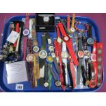 A Mixed Lot of Assorted Ladies Wristwatches, including Citron, Ousda, Montine, Tikkers, etc:- One