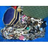 A Large Mixed Lot of Costume Jewellery, including imitation pearl bead necklaces, modern style