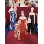 Royal Worcester Figurines, 'The Spirit of Summer', 'Black Gown' and 'Philippa' all limited