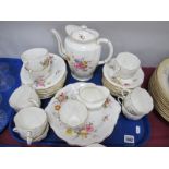 Royal Crown Derby 'Derby Posies' Table China, of thirty seven pieces including coffee pot.