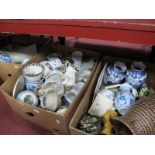 Ropetwist jug, Shell Teapot, other ceramics:- Three Boxes