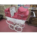 A Silver Cross Twin Dolls Pram,