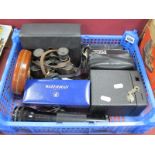 Mag-Lite Torch, Chesterman surveyors tape, binoculars, cameras, Waterman pen etc.