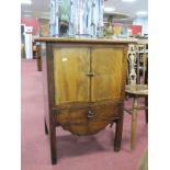 XIX Century Mahogany Commode, with pull-out compartment and 66cm wide top.