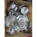 Silvinox Kitchen Pans, other stainless steel ware:- One Box