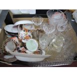 Glassware, plates etc:- One Box