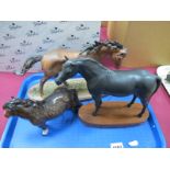 Royal Doulton Horse 'The Winner' DA154 modelled by Amanda J. Hughes, second quality; Doulton Black