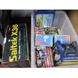A Mixed Collection of Playworn Toys and Games, including Williams F1 Team PS2 Controller, Scalextric