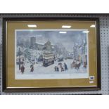 George Cunningham, 'Ecclesall', limited edition colour print of 500, graphite signed, blind