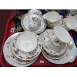 Minton 'Ancestral' and 'Fortune' Tea Ware, Shelley 'Wild Flowers', Doulton 'Isabella', Border Fine