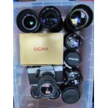 Lenses - Canon, Sigma, Helios, Photax, Bell & Howell, Pentacon.