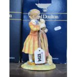 Royal Doulton Age of Innocence Figurine 'Puppy Love, HN 3371, No. 1410 and 'Summer Stroll',