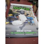 Large Cinema Posters - Chicken Run, Shaun The Sheep x 2, approximately 238cm high.