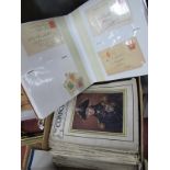 An Album Containing Old Shop Receipts, postcard, early XX Century photograph; together with early XX