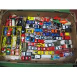 A Quantity of Diecast Model Vehicles, by Matchbox, Corgi, Majorette, Ertl and other, playworn.