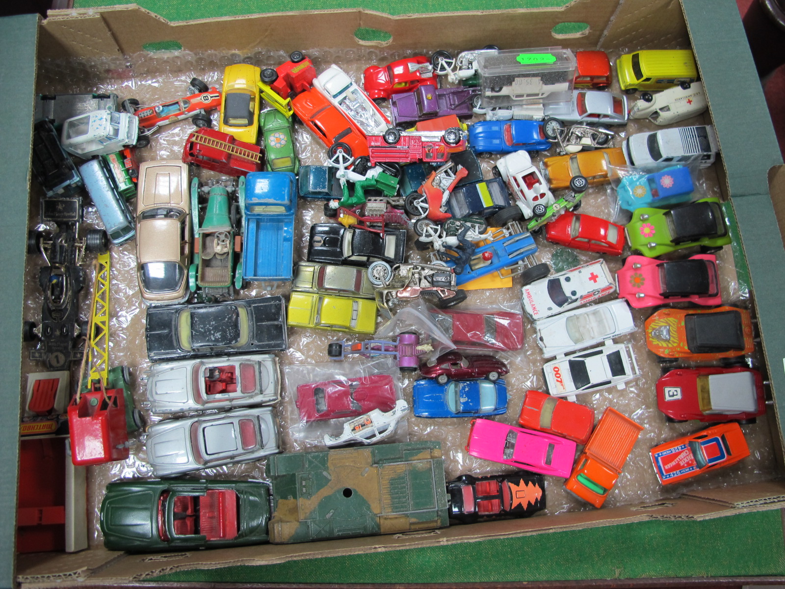A Quantity of Diecast Vehicles, by Corgi, ERTL, Matchbox and others, all playworn, tv themes noted.