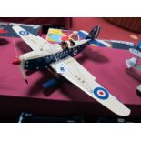 A Meccano Based Model of The S6B' Supermarine Single Engine/Two Crew/Floats, finished in blue/