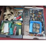 A Quantity of White Metal and Plastic Military Model Figures, Vehicles, by Del Prado and other,