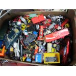 A Quantity of Diecast Model Vehicles, by Matchbox, Majorette, Corgi and other, all playworn