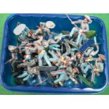 Approximately Twenty Original Plastic Timpo American Civil War Figures, fair/good.