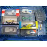 Nine 1:43rd Scale Diecast Model Racing/Sports Cars, by Deetail Cars, Onyx Atlas editions and other