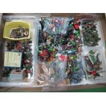 A Quantity of Lead and Plastic Figures, by Britains, Crescent, Airfix, Timpo and others, all