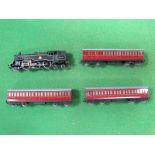 A Hornby Dublo Three Rail Std Class 2-6-4 Tank Steam Locomotive, BR black R/No.80054 - unboxed. Good