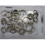 Assorted Hoop Earrings, including "925".