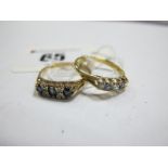 A Victorian Style Dress Ring, alternate claw set stone within openwork setting and shoulders,