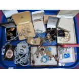 A Mixed Lot of Assorted Costume Jewellery, including earrings, imitation pearls, chains, etc:- One