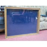 A Table Top Display Case, with brass corner mounts and carry handle 77 x 60cm.