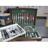 Parkins Sheffield A1 E.P.N.S Canteen of Cutlery; together with a box of Parkins cutlery. (2)