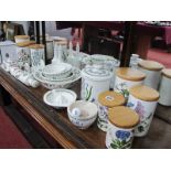 Portmeirion 'Botanic Garden' Pattern Kitchen Accessories, including mixing bowls, pestle and mortar,